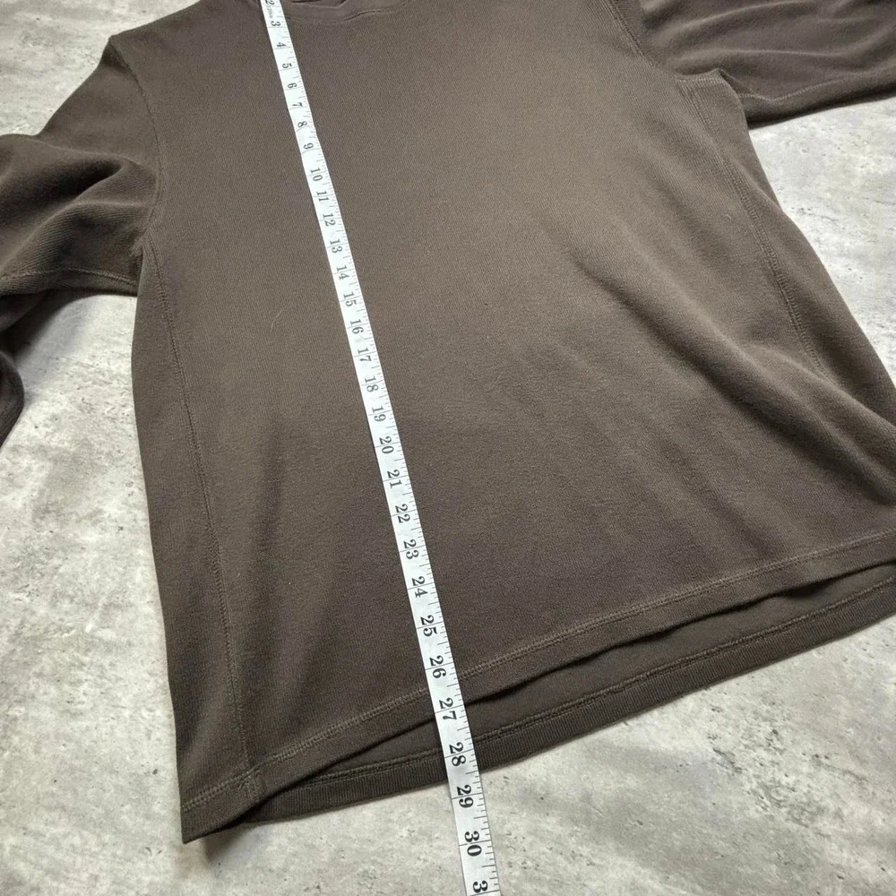 Banana Republic Long Sleeve Tee Mens Large Brown Y2K Crewneck Pullover
